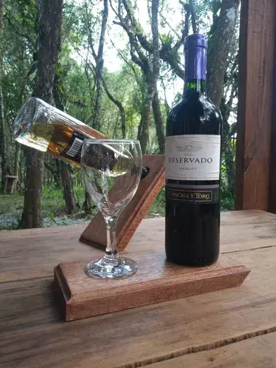 Suporte Mágico para Garrafas de Vinho