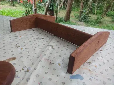 Apoio Ergonômico para os Pés | Cedro Rosa