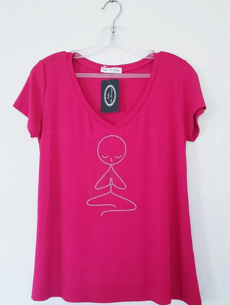 Blusa Yoga Namastê com estampa Cristais