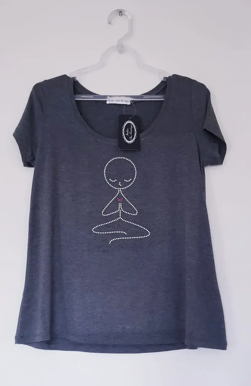 Blusa Yoga Namastê com estampa Cristais