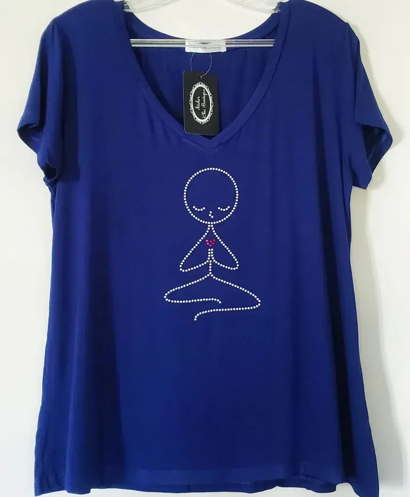 Blusa Yoga Namastê com estampa Cristais