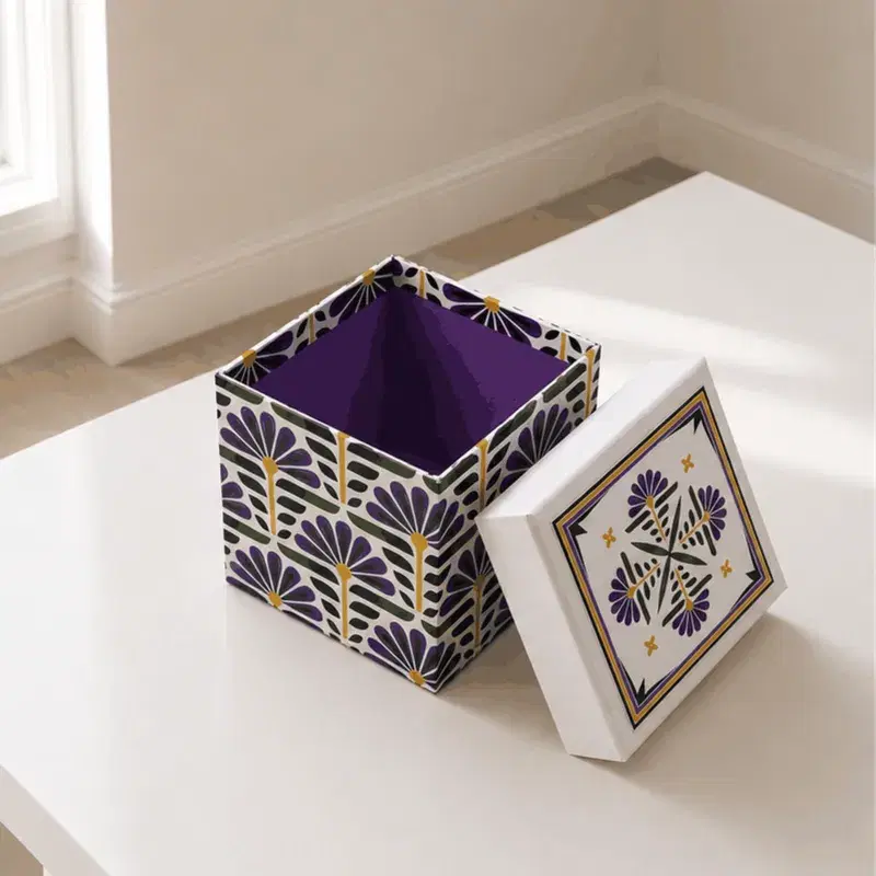 Caixa Cartonada Cubo - Estampada CoraBox