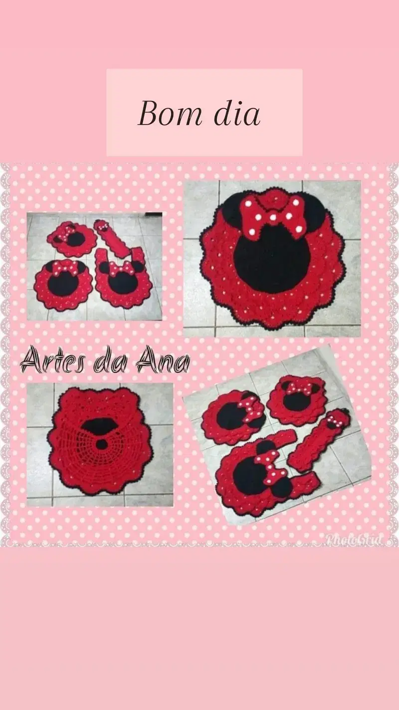 Jogo de banheiro Minnie
