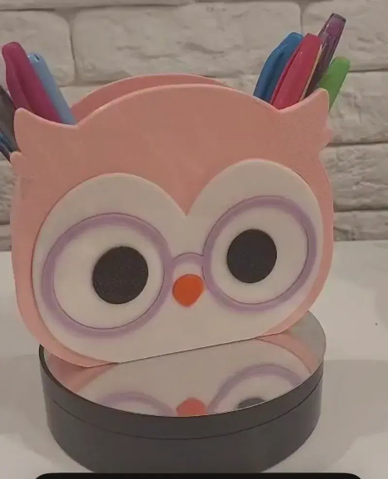 Porta caneta coruja/ personalizada