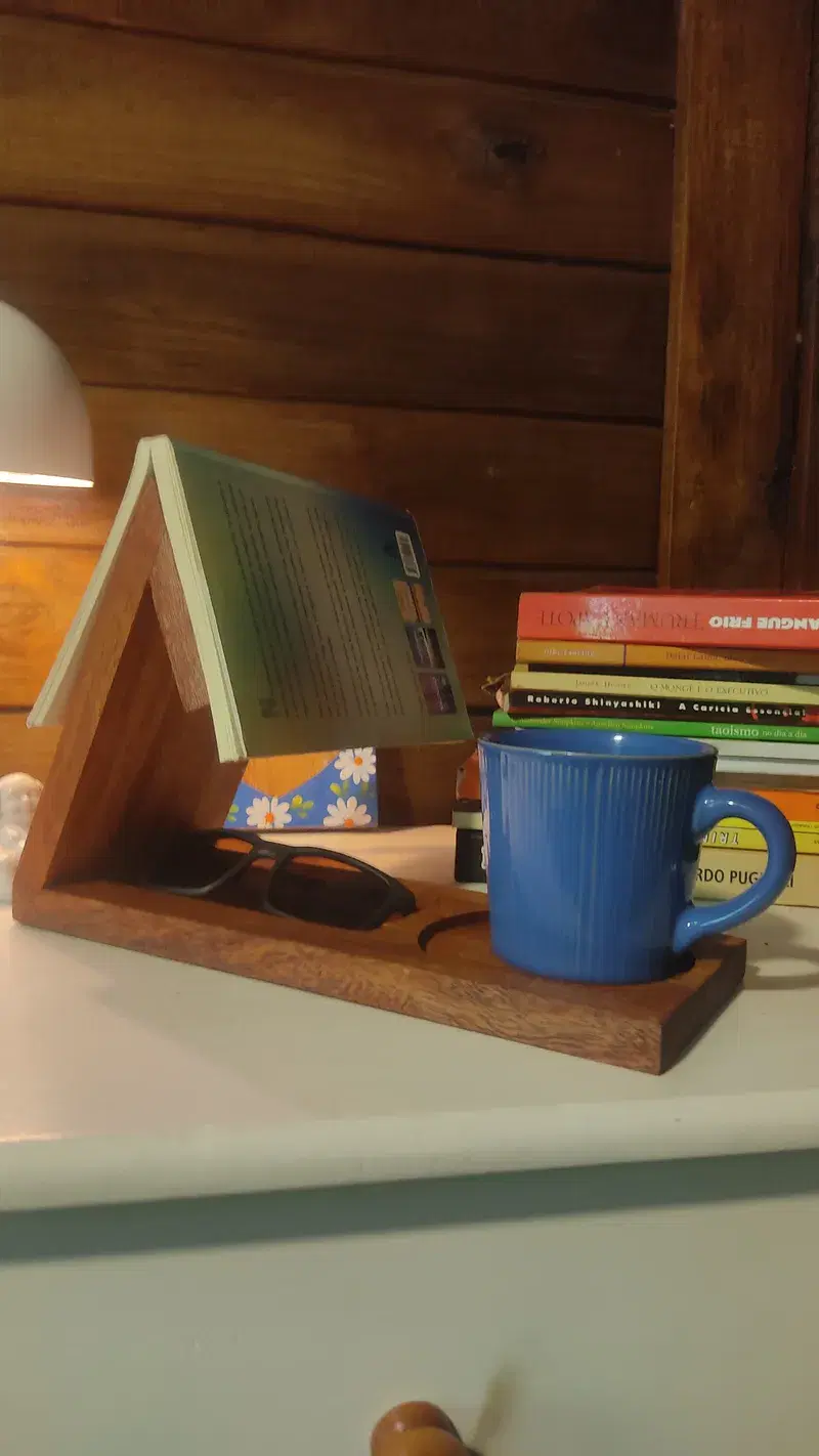 Porta livros marca página