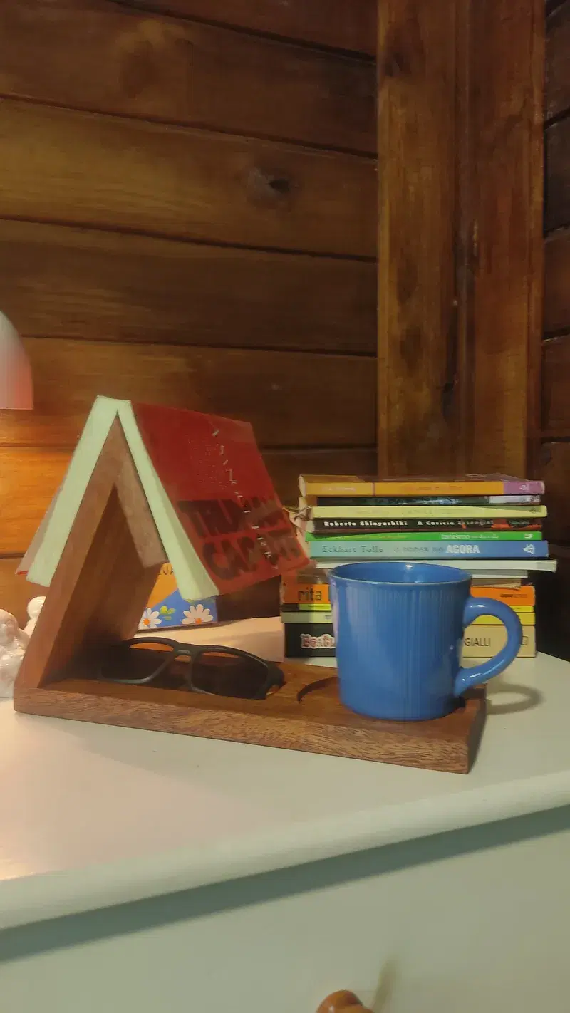 Porta livros marca página