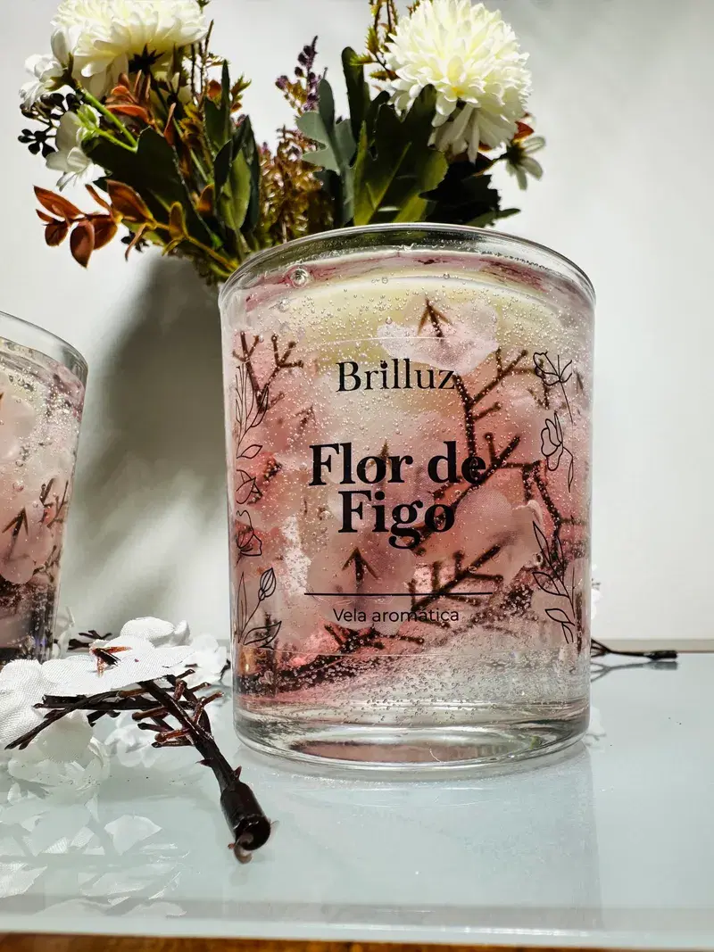 Vela Luminária de Flor de Figo