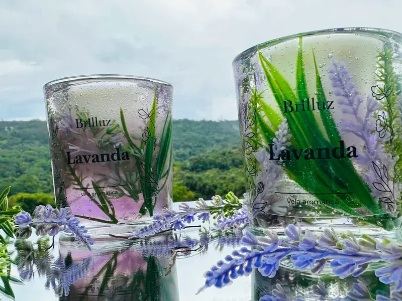 Vela Luminária de Lavanda