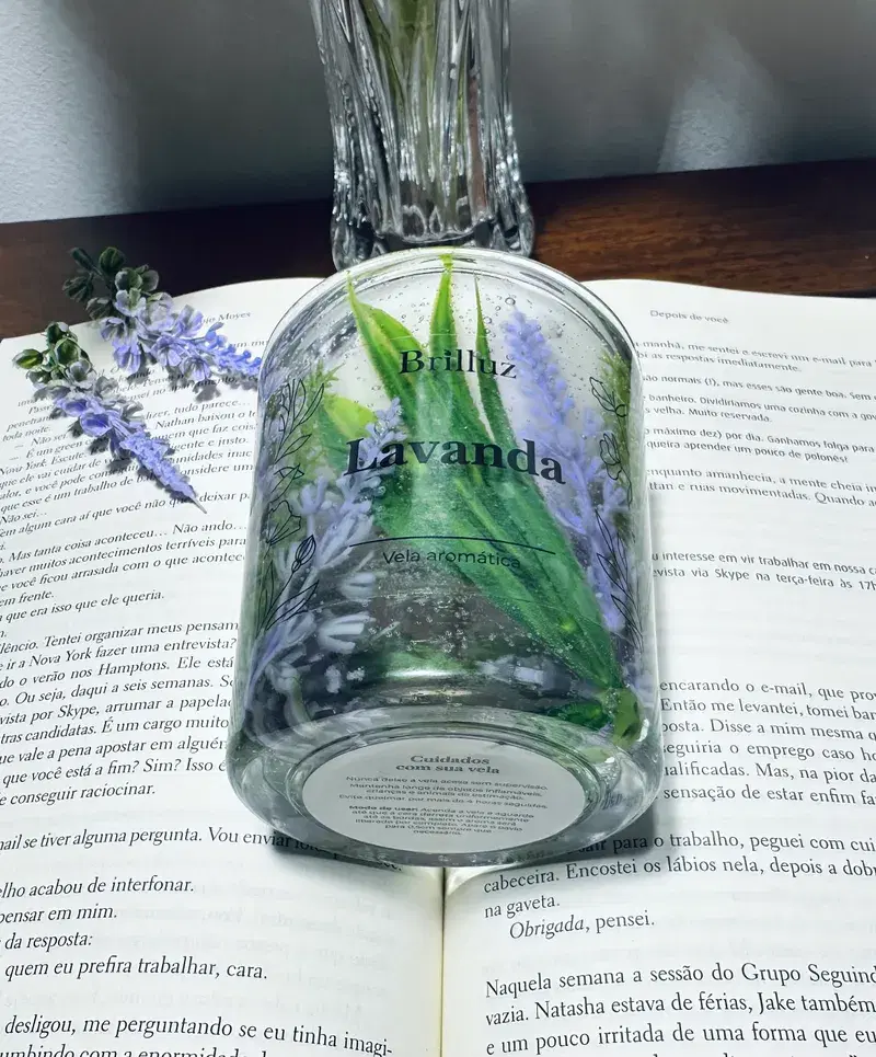 Vela Luminária de Lavanda