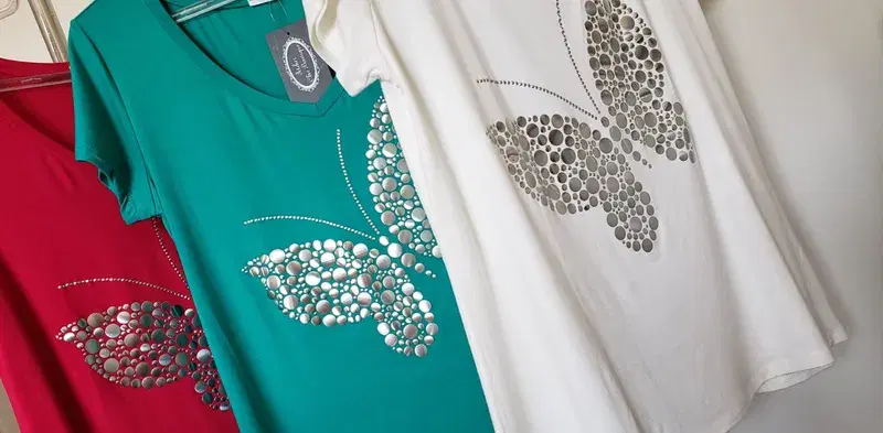 Blusa Borboleta Metal