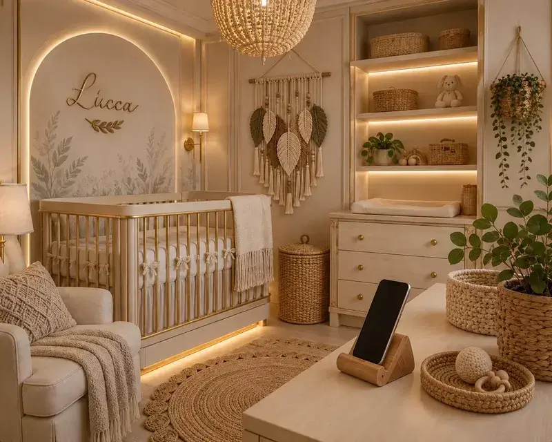 Quarto de bebe sofisticado
