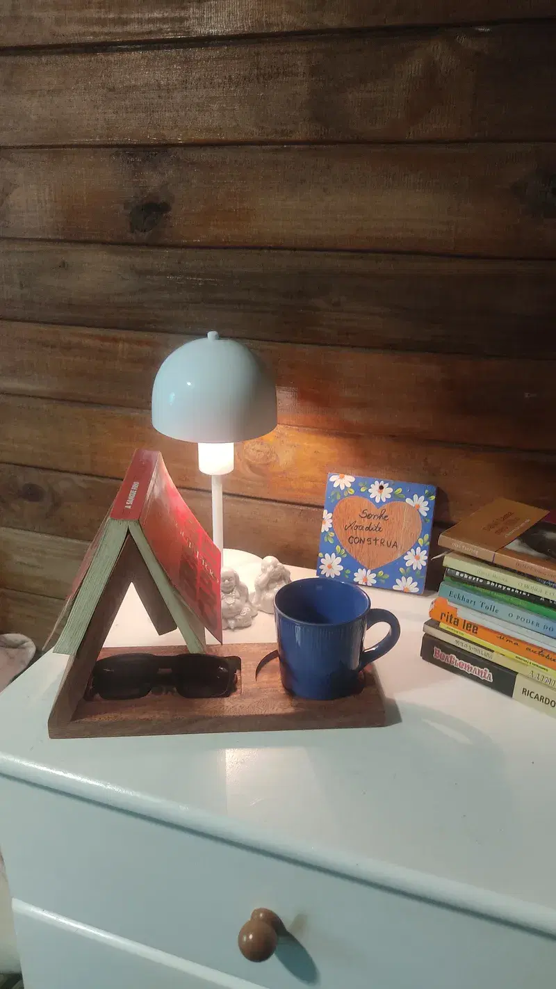Porta livros marca página